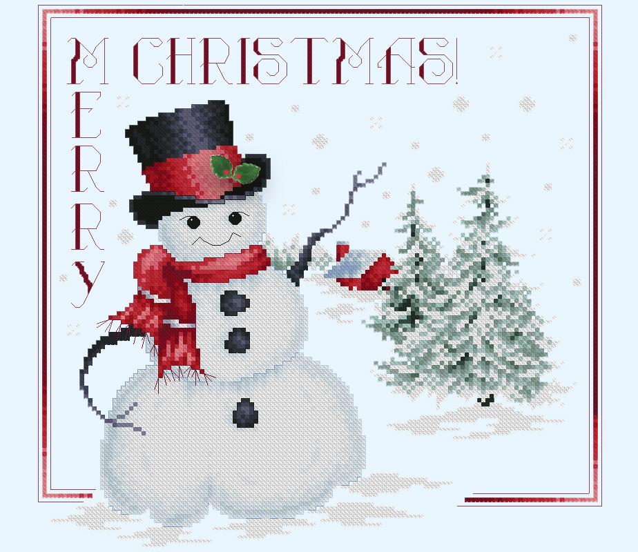 (image for) Merry Christmas Snowman